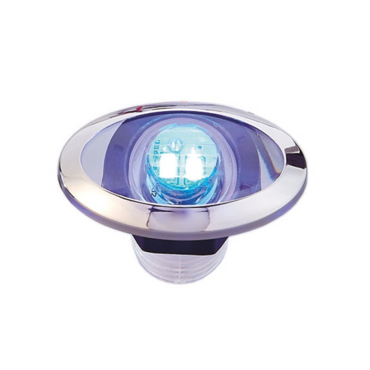 Luce di cortesia ovale a 2 LED Blu 12v