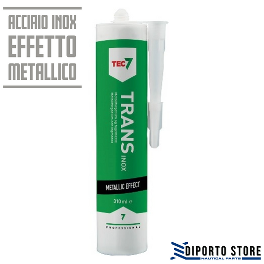 Tec7® Trans inox Silicone sigillante color acciaio