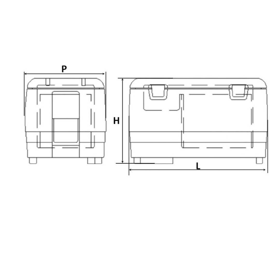 Frigorifero congelatore portatile a pozzetto 40 Litri 12/24/100/240V