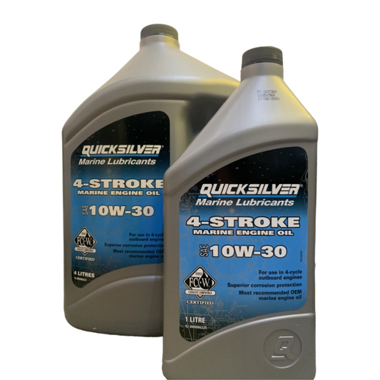 Olio Quicksilver SAE 10W-30 per motori entrobordo e entro/fuoribordo.