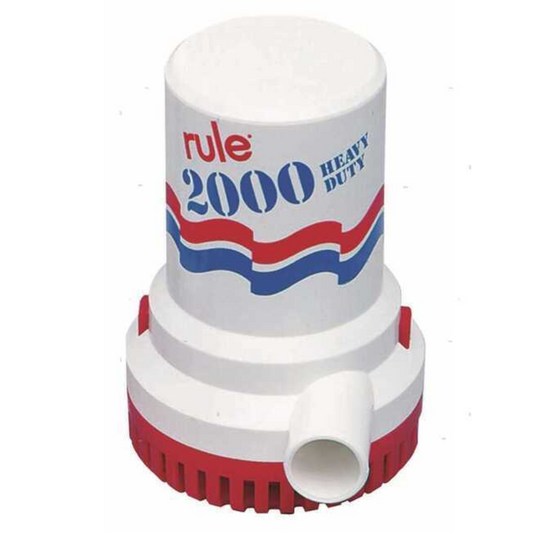 Pompa di sentina RULE 2000GPH, 7500 lt/h 24V