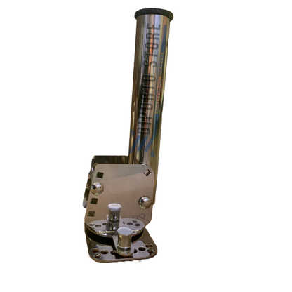 Portacanna "STEEL" regolabile e sfilabile in acciaio inox