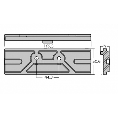 Anodo a Piastra per motori 150 Hp 4T ALU