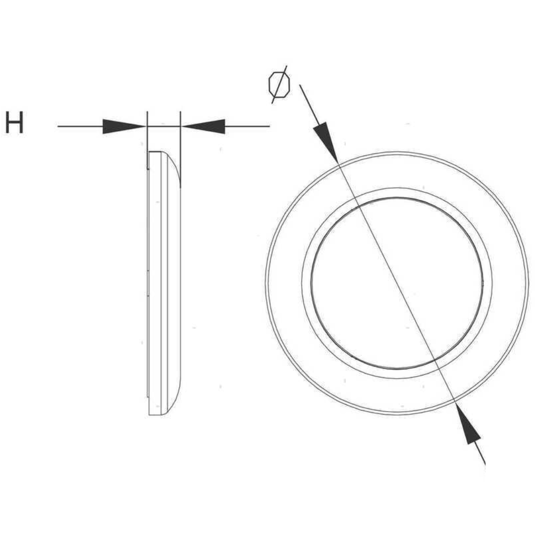 Plafoniera LED Touch 12/24V Ø 105 mm