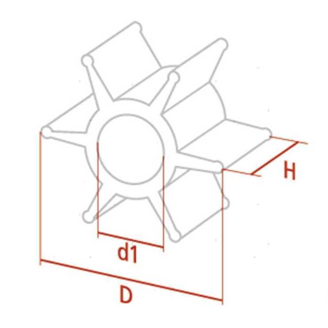 Girante per motori Yamaha / Selva 6H3-44352-00