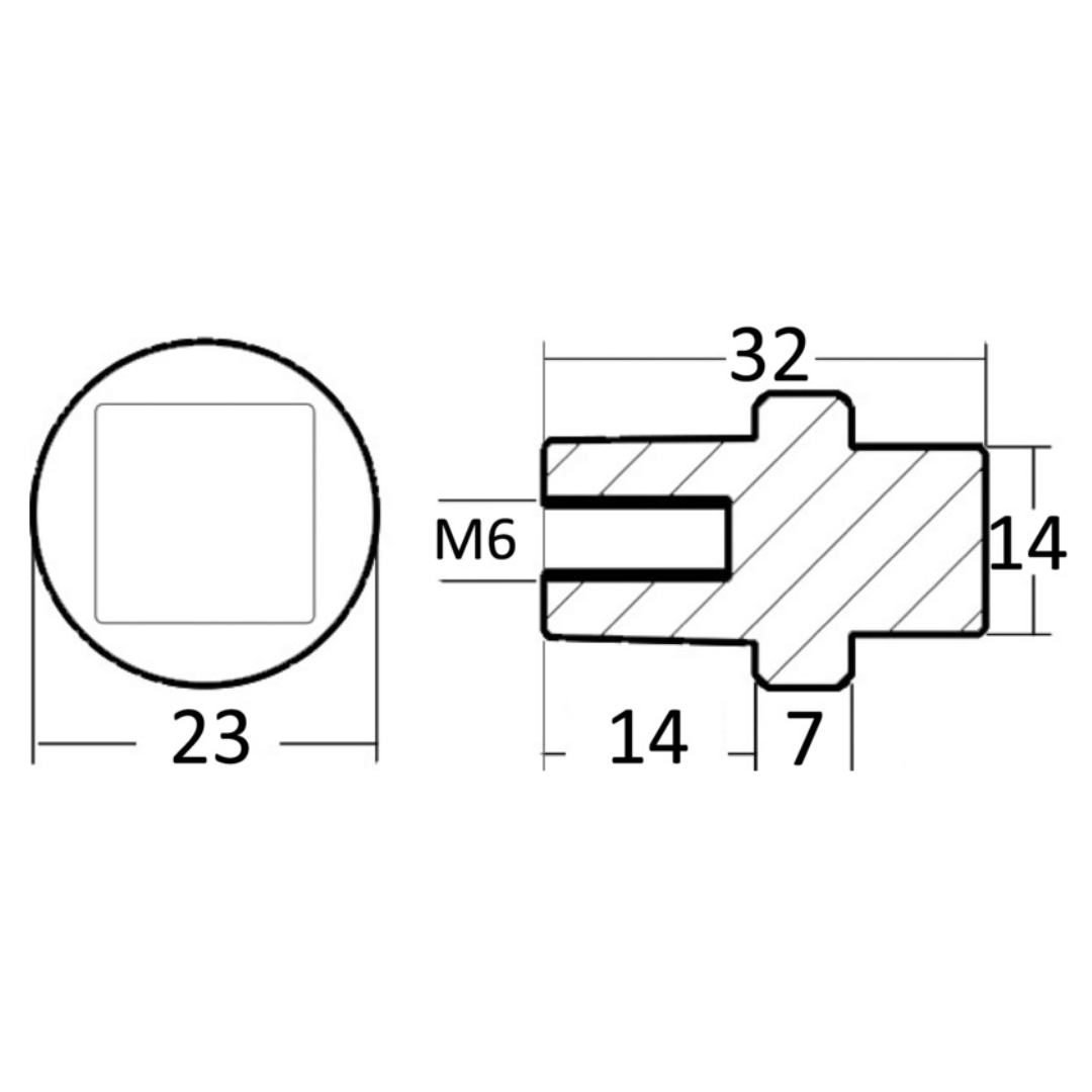 Anodo in alluminio a cilindretto per Yamaha 80-300 HP