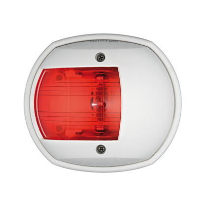 Luce di via laterale rossa Classic 12V scocca bianca