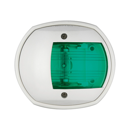 Luce di via laterale verde Classic 12V scocca bianca