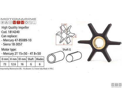 Girante per motori Mercury / Mariner 47-85089-10