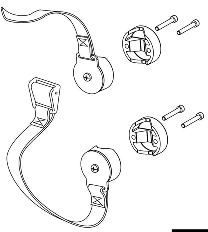 Kit cinghie di supporto a morsetto per Sup e passerelle