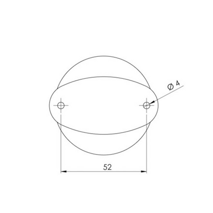 Luce di Fonda INOX 12V per imbarcazioni <20 metri