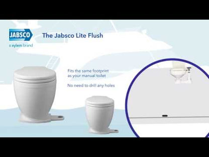 WC elettrico Jabsco Lite flush 12V con pannello