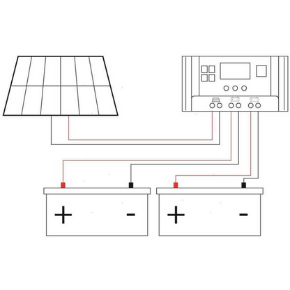 Regolatore di carica PWM 12/24V per pannelli solari 10 Amp