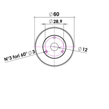 Luce di fonda LED 12V 110 mm per imbarcazioni <20 metri