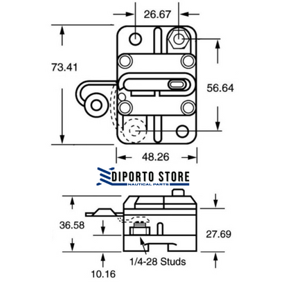 Interruttore magnetotermico esterno 100 Amp