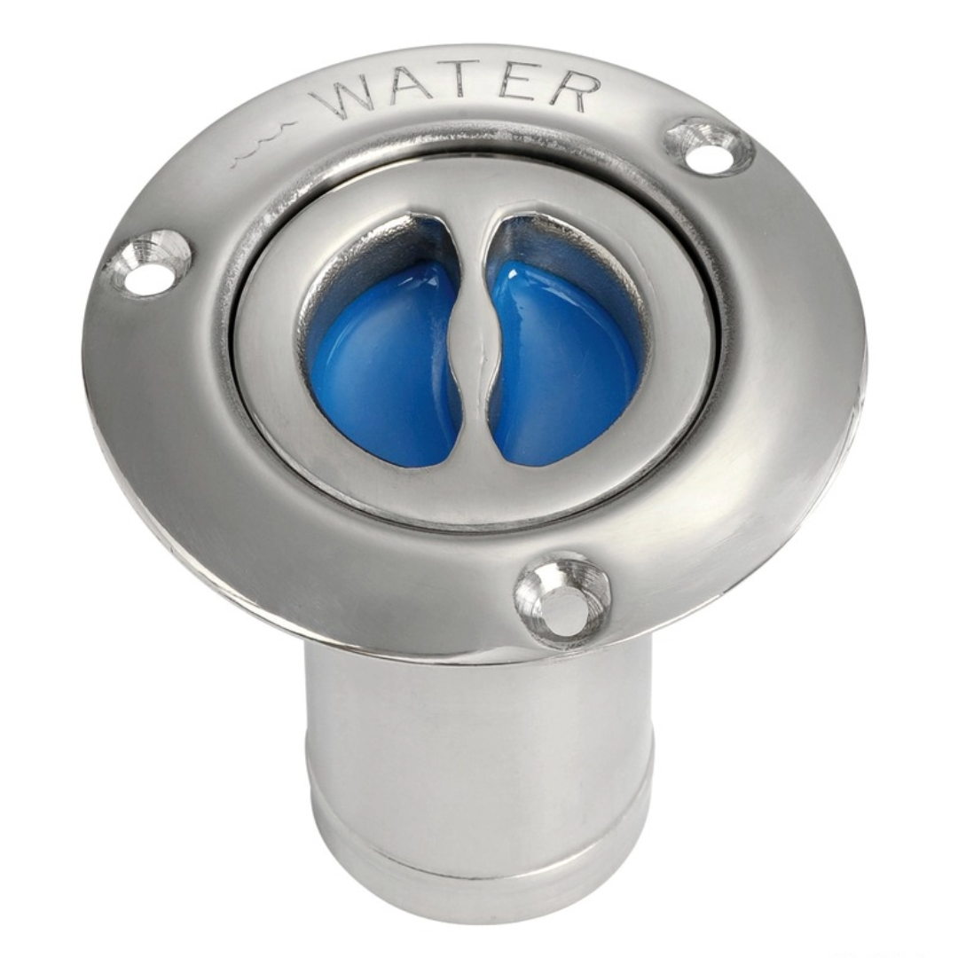 Tappo imbarco acqua inox Ø 38 mm dritto