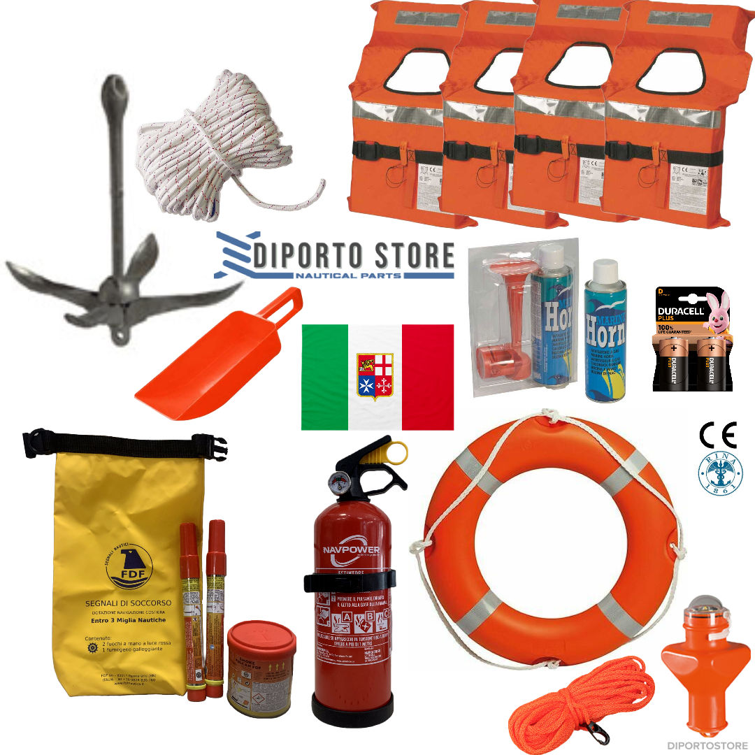 Kit navigazione entro 3 miglia per 4 persone - Essential four 2023