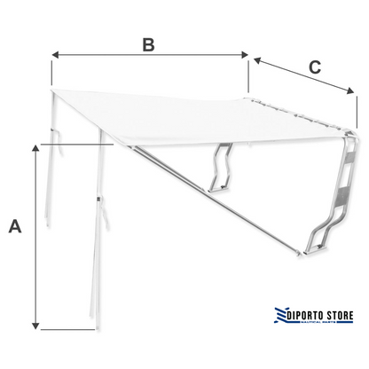 Tendalino da Roll bar 170 cm